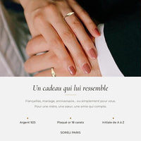 Bague Signature – un cadeau personnalisé : fiançailles, mariage, anniversaire