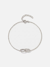 Bracelet Audacieuse maillons zirconium, coloris argenté – Soreli Paris
